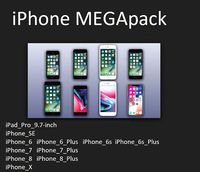 iPhone MEGApack with Apple original dimensions