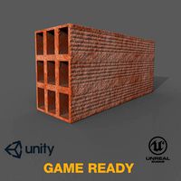 Brick Realistic - Low Poly - Game ready
