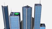 City buildings skyscrappers 8x pack