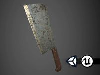 Apocalyptic Meat Cleaver - PBR and Game Ready
