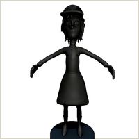 cartoon girl caricature woman