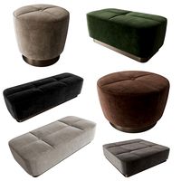 Minotti Jacques Set of ottomans