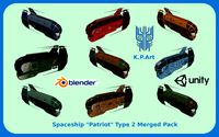 Spaceship Patriot Type 2 Merged Pack