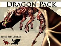 Low poly animated dragon