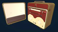 MG56 Retro Bobbin Tape Recorder Lowpoly