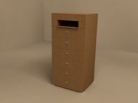 Lodge chest of drawers by Molteni 3D Model