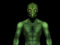 Reptilian Alien - Classic Lizard-Man - Aliens