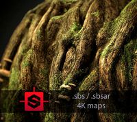 Knotty Tree PBR Tileable Materia