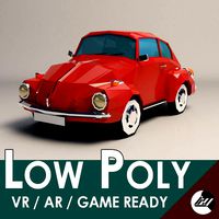 Low Poly City Car 01