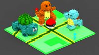 Pokemon Go Voxel Scene