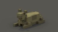 Donkey Voxel Model