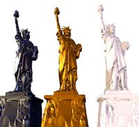 Low Poly Art Statue of Liberty Material
