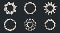 3d STL models for CNC set frames mirrors