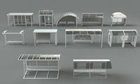 Bus stations - 11 pieces