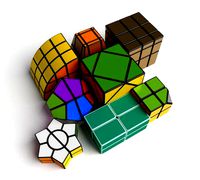 8x rare cube puzzles set