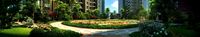 Residential community courtyard 007