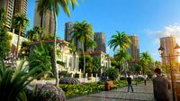 Residential community courtyard 006