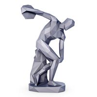 The Discobolus Sculpture Low Poly