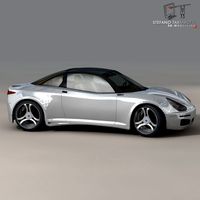 Electric concept sports car 3D Model