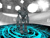 3d Robot model in wire frame