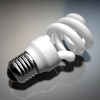 Energy Efficient Light Bulb 3D Model
