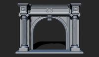 Classical fireplace