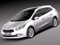 Kia Ceed SW 2013 3D Model