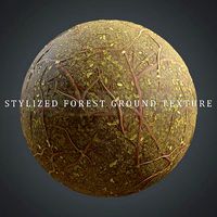 Stylized Forest Ground PBR textur