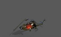 destroyed helicopter