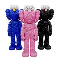 KAWS BFF Set of 3 Kaws Pink Black Blue BFF