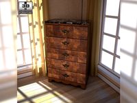 Ashley Buckingham Chest 3D Model