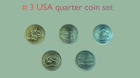 USA quarter coin - set model 3