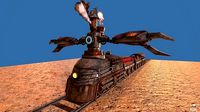 Steampunk Battle Robot Train