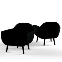 Classic armchair with rainbow buttons by Made