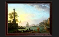 Wooden Frame With Oil Painting