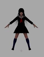 Jigokushoujo Enma Ai 3d Model with the Scarecrow