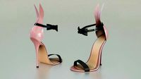 High Heels Playboy Bunny - Low Poly 3D model