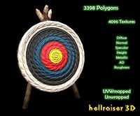 Archery Target - PBR - Textured