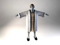 Gutenberg character sculpted