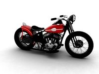 HarleyDavidson WLA Bobber 1945 3D Model
