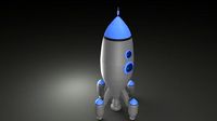 lowpoly rocket