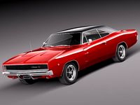 Dodge Charger 1968 3D Model