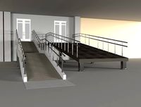 Ramp with railing
