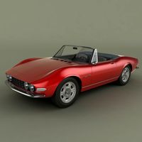Fiat Dino Spider 3D Model