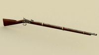 Simple low-poly musket