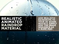 Realistic Animated Raindrop Materia