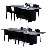 Sovet Italia Regolo Tables and Pura Chairs