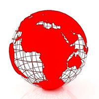 Red Earth Globe