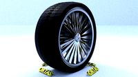 ORTAS CAR RIM 64 GAME READY RIM TIRE AND DISC
