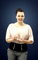 Dream Elegant Female Holding A Glass Of Champagne